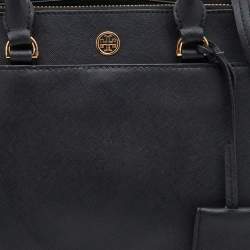 Pre Owned Tory Burch Black Leather Tote
