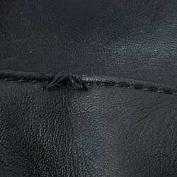 Pre Owned Tory Burch Black Leather Small Fleming Shoulder Bag