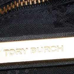 Pre Owned Tory Burch Black Leather Small Fleming Shoulder Bag