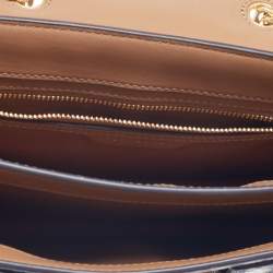 Pre Owned Tory Burch Multicolor Python Embossed Leather Gemini Link Shoulder Bag