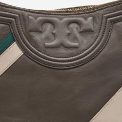 Pre Owned Tory Burch Multicolor Leather Alexa Hobo