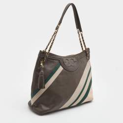 Pre Owned Tory Burch Multicolor Leather Alexa Hobo