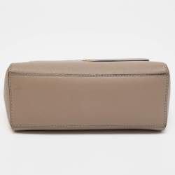 Pre Owned Tory Burch Beige Leather Small Robinson Top Handle Bag
