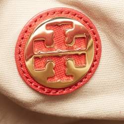 Pre Owned Tory Burch Red Leather Robinson Middy Satchel