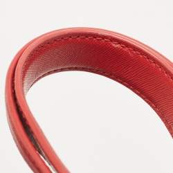 Pre Owned Tory Burch Red Leather Robinson Middy Satchel