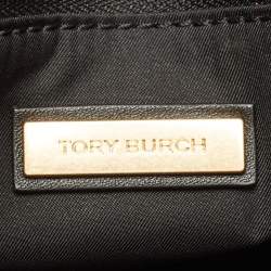 Pre Owned Tory Burch Black Glossy Leather Juliette Top Handle Bag