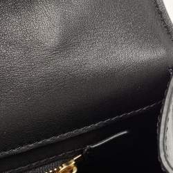 Pre Owned Tory Burch Black Glossy Leather Juliette Top Handle Bag