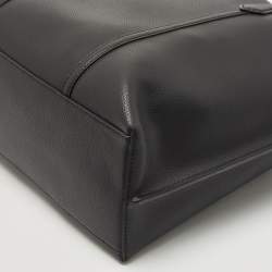 Pre Owned Tory Burch Black Leather Triple Compartment Perry Tote