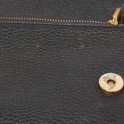 Pre Owned Tory Burch Black Leather Britten Crossbody Bag