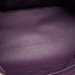 Tory Burch Purple Leather York Buckle Tote