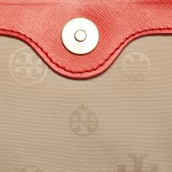 Pre Owned Tory Burch Orange Patent and Leather Mini Robinson Crossbody Bag