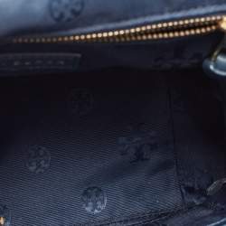 Pre Owned Tory Burch Navy Blue Quilted Leather Bryant Shoulder Bag