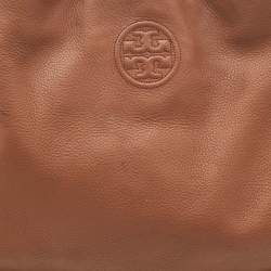 Pre Owned Tory Burch Brown Leather Marion Tote
