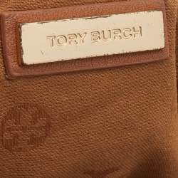 Pre Owned Tory Burch Brown Leather Marion Tote