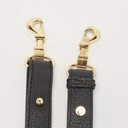 Pre Owned Tory Burch Black Leather Amanda Foldover Crossbody Bag