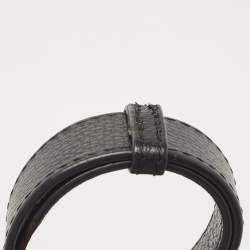 Pre Owned Tory Burch Black Leather Amanda Foldover Crossbody Bag