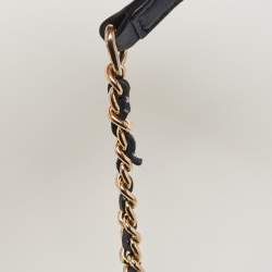 Pre Owned Tory Burch Navy Blue Leather Small Fleming Shoulder Bag