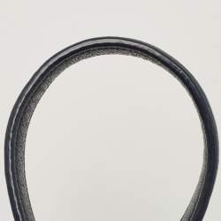 Pre Owned Tory Burch Navy Blue Leather Small Fleming Shoulder Bag