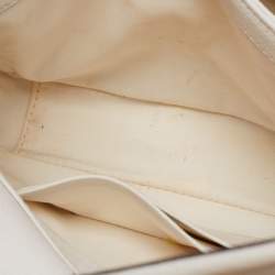 Pre Owned Tory Burch Off White Leather Mini Kira Shoulder Bag