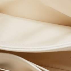 Pre Owned Tory Burch Off White Leather Mini Kira Shoulder Bag