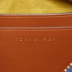 Pre Owned Tory Burch Multicolor Woven Leather 151 Mercer Crescent Shoulder Bag