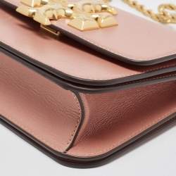 Pre Owned Tory Burch Old Rose Leather Small Eleanor Shoulder Bag