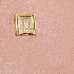 Pre Owned Tory Burch Old Rose Leather Small Eleanor Shoulder Bag