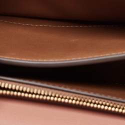 Pre Owned Tory Burch Old Rose Leather Small Eleanor Shoulder Bag