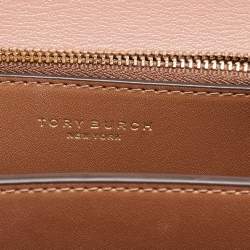 Pre Owned Tory Burch Old Rose Leather Small Eleanor Shoulder Bag