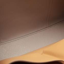 Pre Owned Tory Burch Brown Leather Triple Compartment Perry Tote