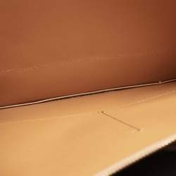 Pre Owned Tory Burch Brown Leather Triple Compartment Perry Tote