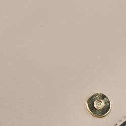 Pre Owned Tory Burch Taupe Leather Mini Alexa Crossbody Bag