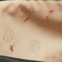 Pre Owned Tory Burch Black Leather Amanda Logo Crossbody Bag