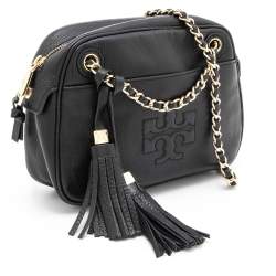 Pre Owned Tory Burch Black Leather Thea Shoulder Bag