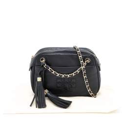 Pre Owned Tory Burch Black Leather Thea Shoulder Bag