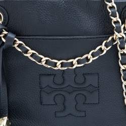 Pre Owned Tory Burch Black Leather Thea Shoulder Bag