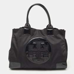 Original T.O.R.Y. B.U.R.C.H Women's Ella Patent Tote Bag - Black