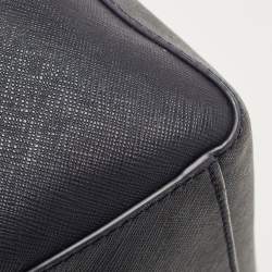 Pre Owned Tory Burch Navy Blue Saffiano Leather York Buckle Tote