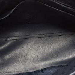 Pre Owned Tory Burch Navy Blue Saffiano Leather York Buckle Tote