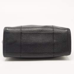 Pre Owned Tory Burch Black Leather Small Britten Slouchy Tote