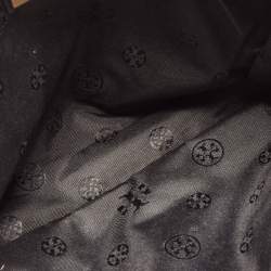 Pre Owned Tory Burch Black Leather Small Britten Slouchy Tote