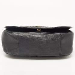 Pre Owned Tory Burch Black Quilted Leather Bryant Shoulder Bag