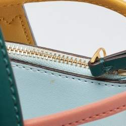 Pre Owned Tory Burch Multicolor PVC and Leather Perry Tote