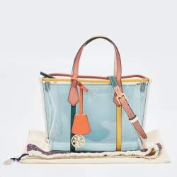 Pre Owned Tory Burch Multicolor PVC and Leather Perry Tote