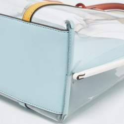 Pre Owned Tory Burch Multicolor PVC and Leather Perry Tote