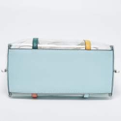 Pre Owned Tory Burch Multicolor PVC and Leather Perry Tote