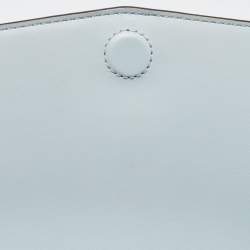 Pre Owned Tory Burch Blue Leather Robinson Flap Shoulder Bag