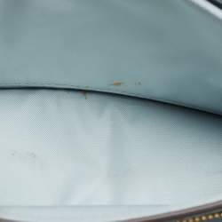 Pre Owned Tory Burch Blue Leather Robinson Flap Shoulder Bag