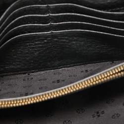 Pre Owned Tory Burch Black Leather Harper Flap Crossbody Bag