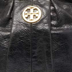 Pre Owned Tory Burch Black Leather Mini Dena Shoulder Bag